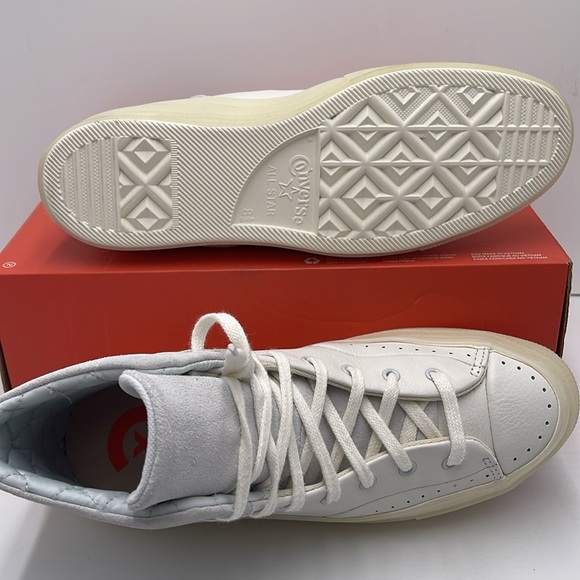 Converse WMNS CHUCK 70 MARQUIS HI VINTAGE WHITE/MOONBATHE A05620C Platforms - Picture 3 of 16